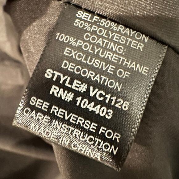 Blu Pepper – Faux Leather Bomber Jacket – Black – Size Small - Picture 3 of 4